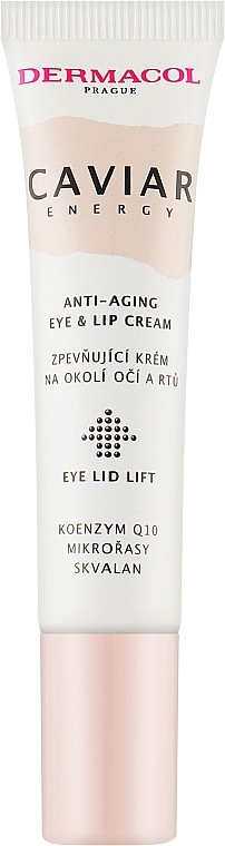 Creme für Augen und Lippen - Dermacol Caviar Energy Eye and Lip Cream Firming Cream — Bild N1