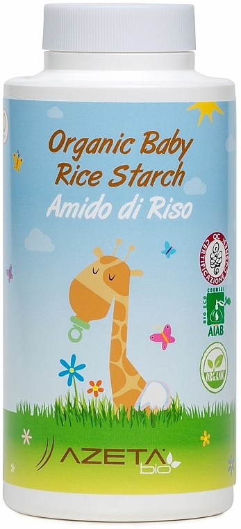 Bio Badepuder mit Reisstärke für Babys - Azeta Bio Organic Baby Rice Starch — Bild N2