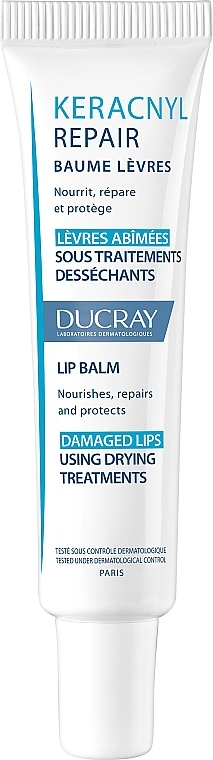 Pflegender, regenerierender und schützender Balsam für geschädigte Lippen - Ducray Keracnyl Repair Lip Balm