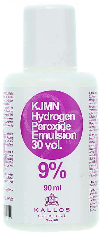 Oxidationsmittel 9% - Kallos Cosmetics KJMN Hydrogen Peroxide Emulsion — Foto N4