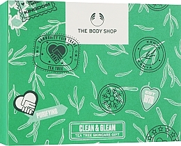 Düfte, Parfümerie und Kosmetik Gesichtspflegeset - The Body Shop Clean & Gleam Tea Tree Skincare Gift Christmas Gift Set 