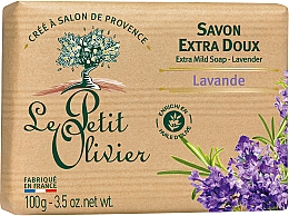 Milde Seife mit Lavendelextrakt - Le Petit Olivier Extra mild soap Lavender — Bild N2