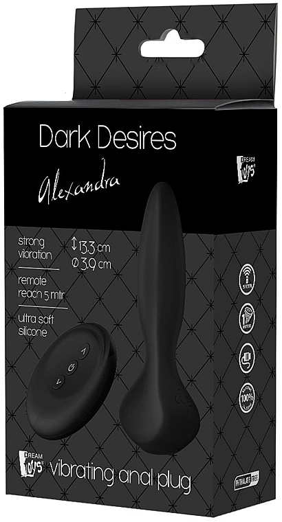 Analplug mit Fernbedienung - Dream Toys Dark Desires Alexandra  — Bild N4