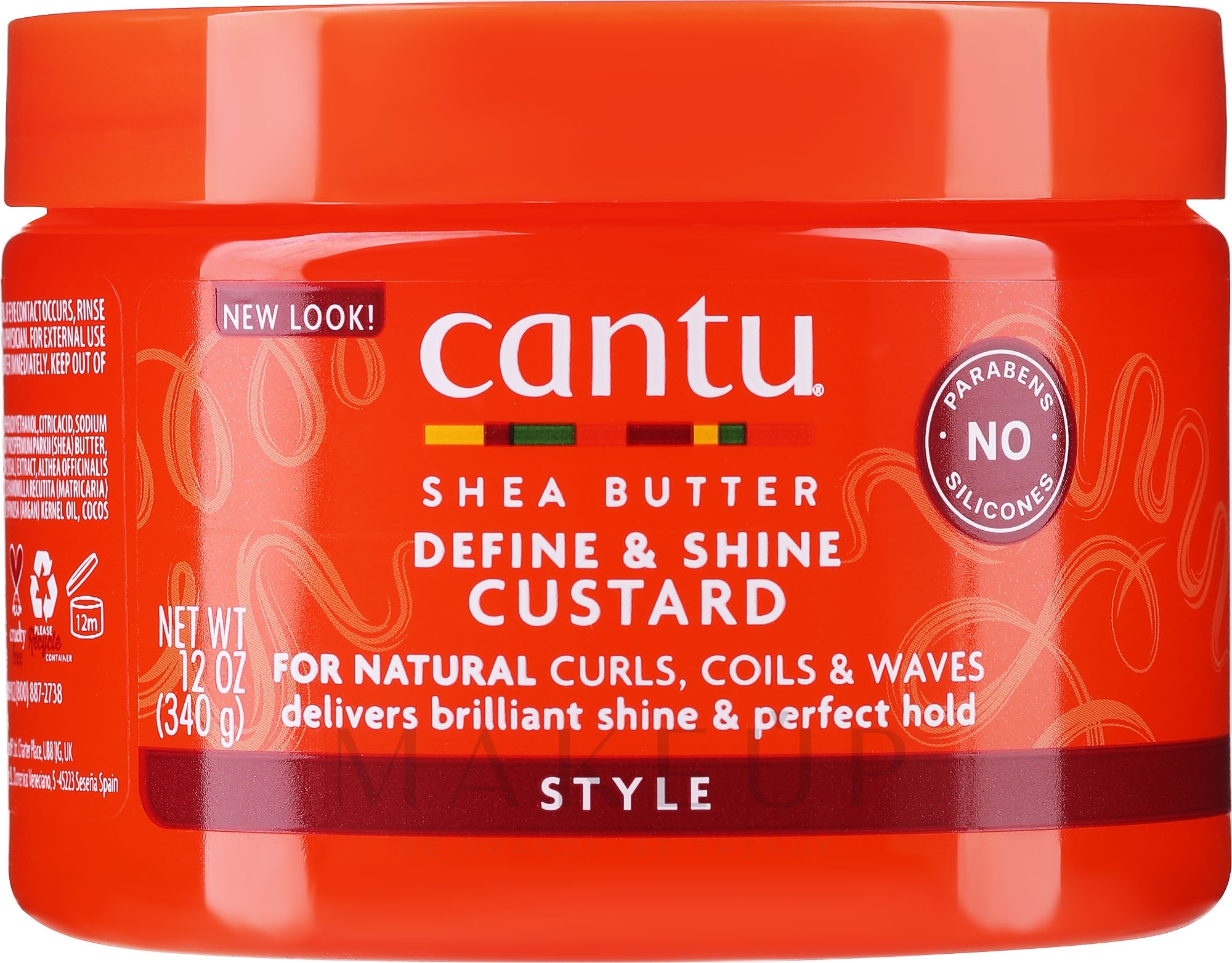 Creme zum Stylen und Fixieren der Haare - Cantu Shea Butter Define & Shine Custard — Bild 340 g
