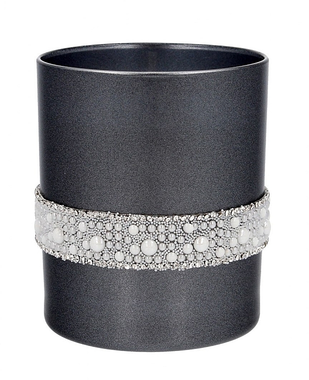 Duftkerze im Glas 8x9,5 cm schwarz - Artman Crystal Glass Pearl — Bild N1