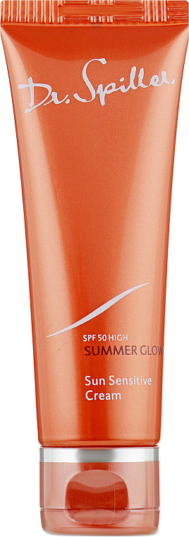 Sonnenschutzcreme für empfindliche Gesichtshaut mit pflegenden Ölen SPF 50 - Dr. Spiller Summer Glow Sun Sensitive Cream SPF50 — Bild N1