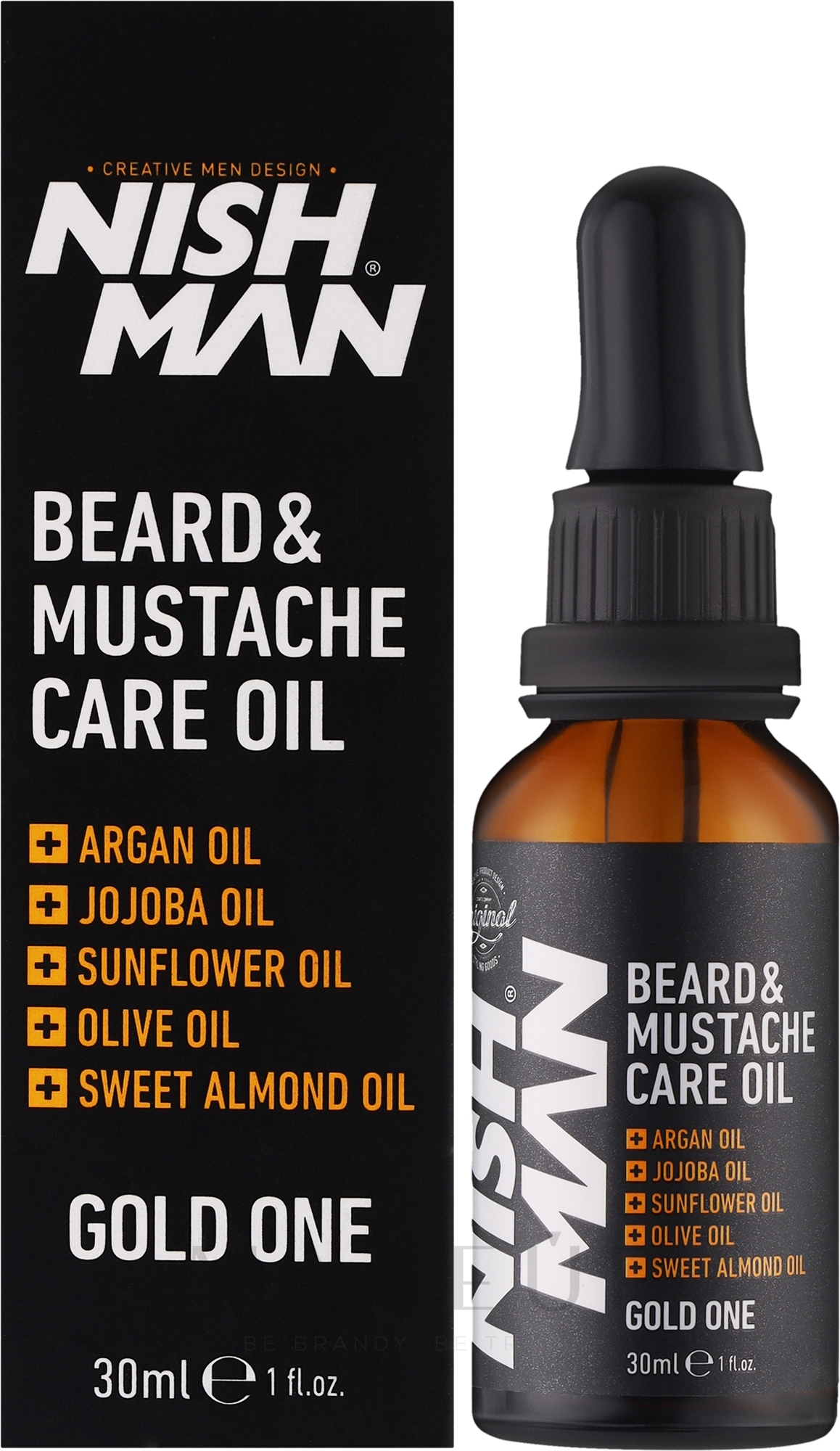 Bart- und Schnurrbartöl - Nishman Beard & Moustache Care Oil — Bild 30 ml