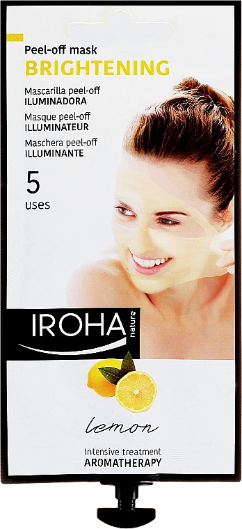 Peel-Off Gesichtsmaske mit Zitrone - Iroha Nature Brightening Peel-Off Mask Lemon — Bild N1