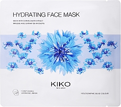 Feuchtigkeitsspendende Hydrogel-Gesichtsmaske mit Kornblumenextrakt - Kiko Milano Hydrating Hydrogel Face Mask — Bild N1