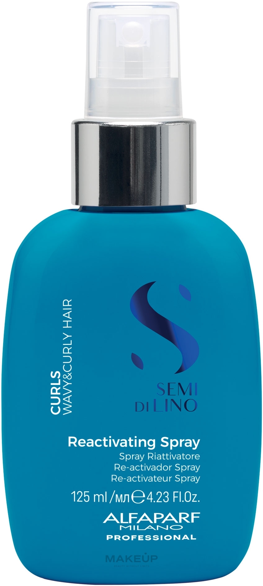 Strukturierendes Haarstylingspray für lockiges und welliges Haar - Alfaparf Semi Di Lino Curls Reactivating Spray — Bild 125 ml