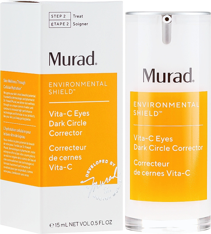 Aufhellende Augencreme gegen dunkle Ringe und Falten mit Vitamin C - Murad Environmental Shield Vita-C Eyes Dark Circle Corrector — Bild N1