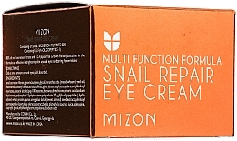 Reparierende Augenkonturcreme mit Schneckenextrakt - Mizon Snail Repair Eye Cream — Bild N2
