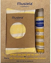 Gesichtspflegeset - Mustela Solar+Beach Towel Set (b/spray/200ml + towel/1pcs) — Bild N1