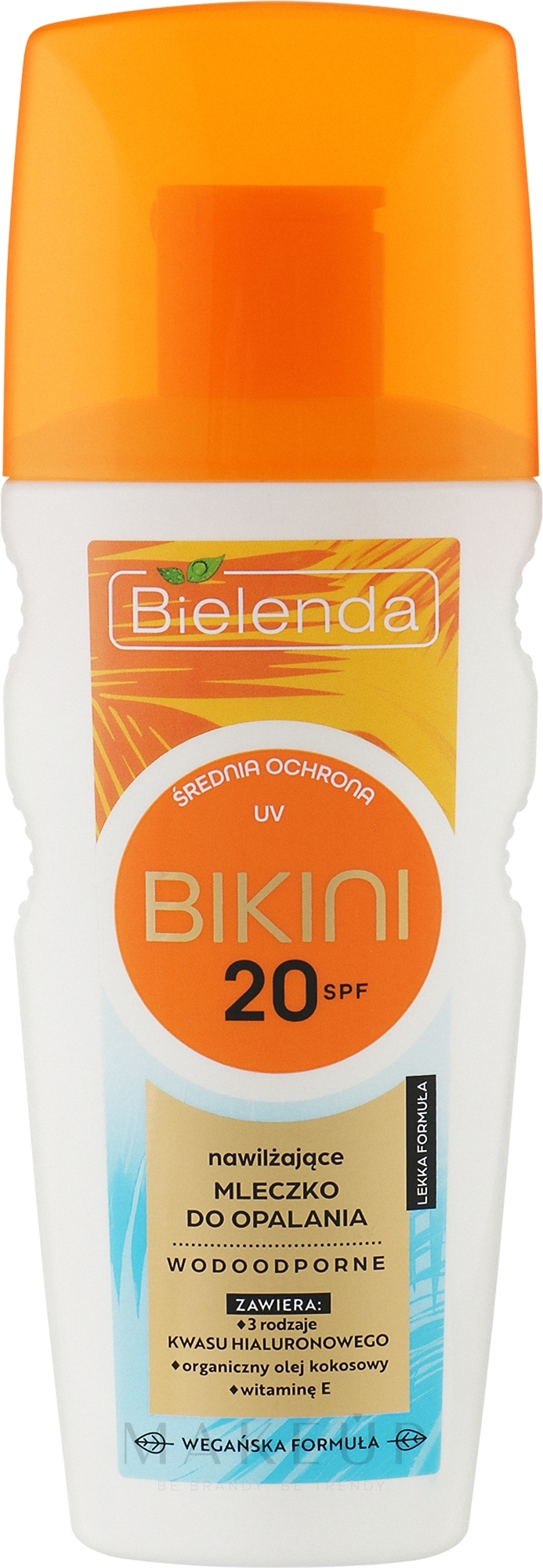 Feuchtigkeitsspendende Sonnenschutzlotion SPF 20 - Bielenda Bikini — Bild 175 ml