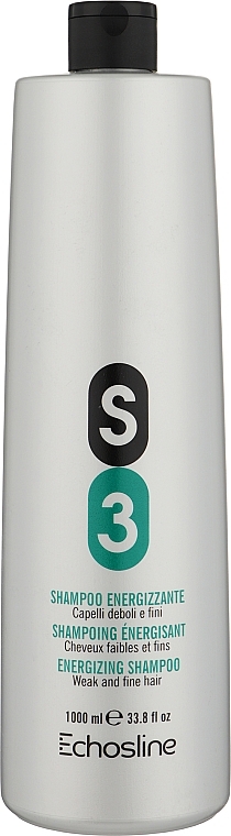 Stärkendes Shampoo für dünnes und geschwächtes Haar - Echosline S3 Invigorating Shampoo — Bild N6