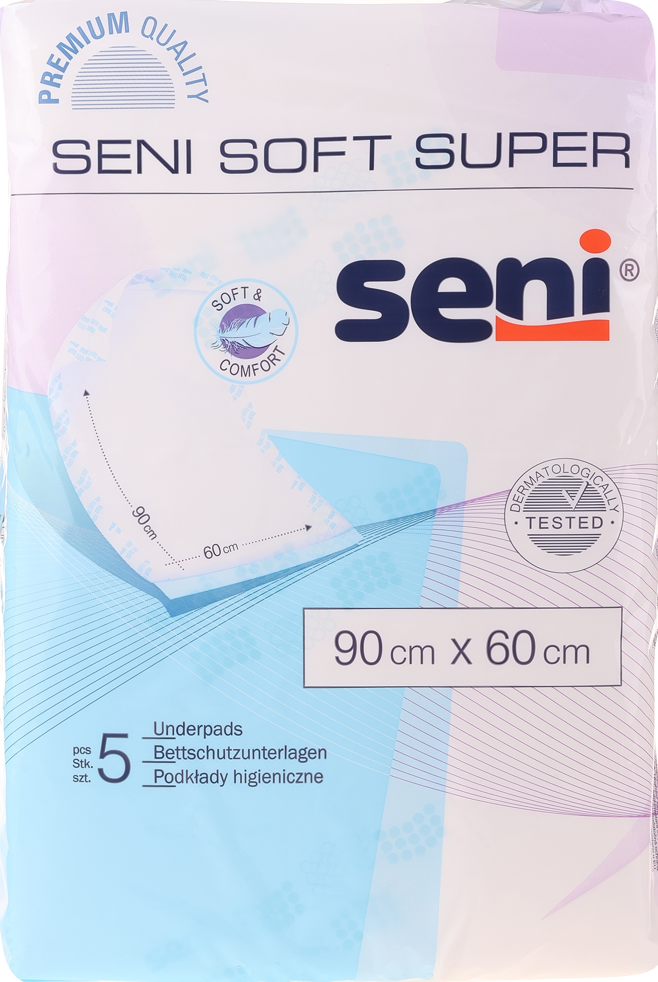 Hygienewindeln 90x60 cm - Seni Soft  — Bild 5 St.