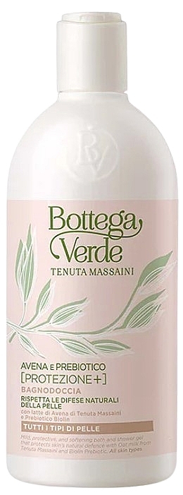 Bade- und Duschgel mit Hafermilch - Bottega Verde Avena & Prebiotic Bath and Shower Gel — Bild N1