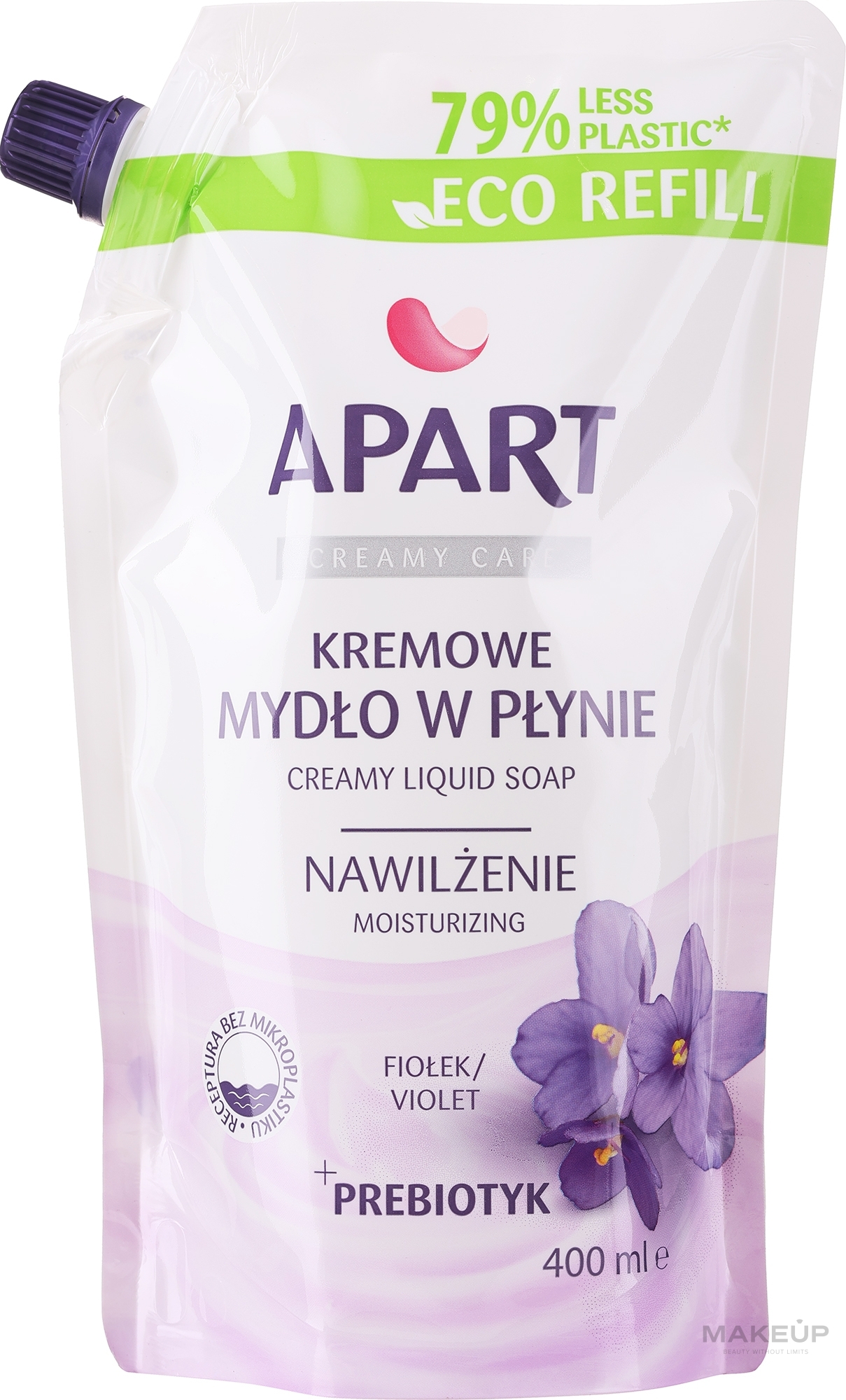 Flüssige Cremeseife "Passion Flower & Violet " - Apart Natural Passion Flower & Violet Soap (Doypack) — Bild 400 ml