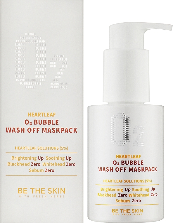 Gesichtsmaske - Be The Skin Heartleaf 02 Bubble Wash Off Maskpack — Bild N1