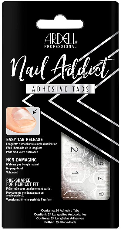 Falsche Nägel - Ardell Nail Addict Artifical Nail Set Adhesive Tabs — Bild N1