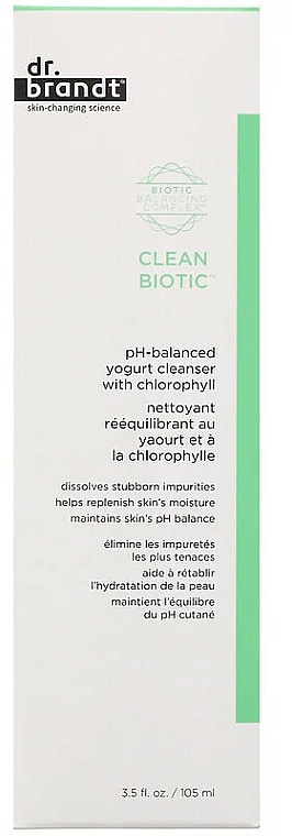 Reinigende und balancierende Gesichtscreme mit Chlorophyll - Dr. Brandt Clean Biotic Cream — Foto N2