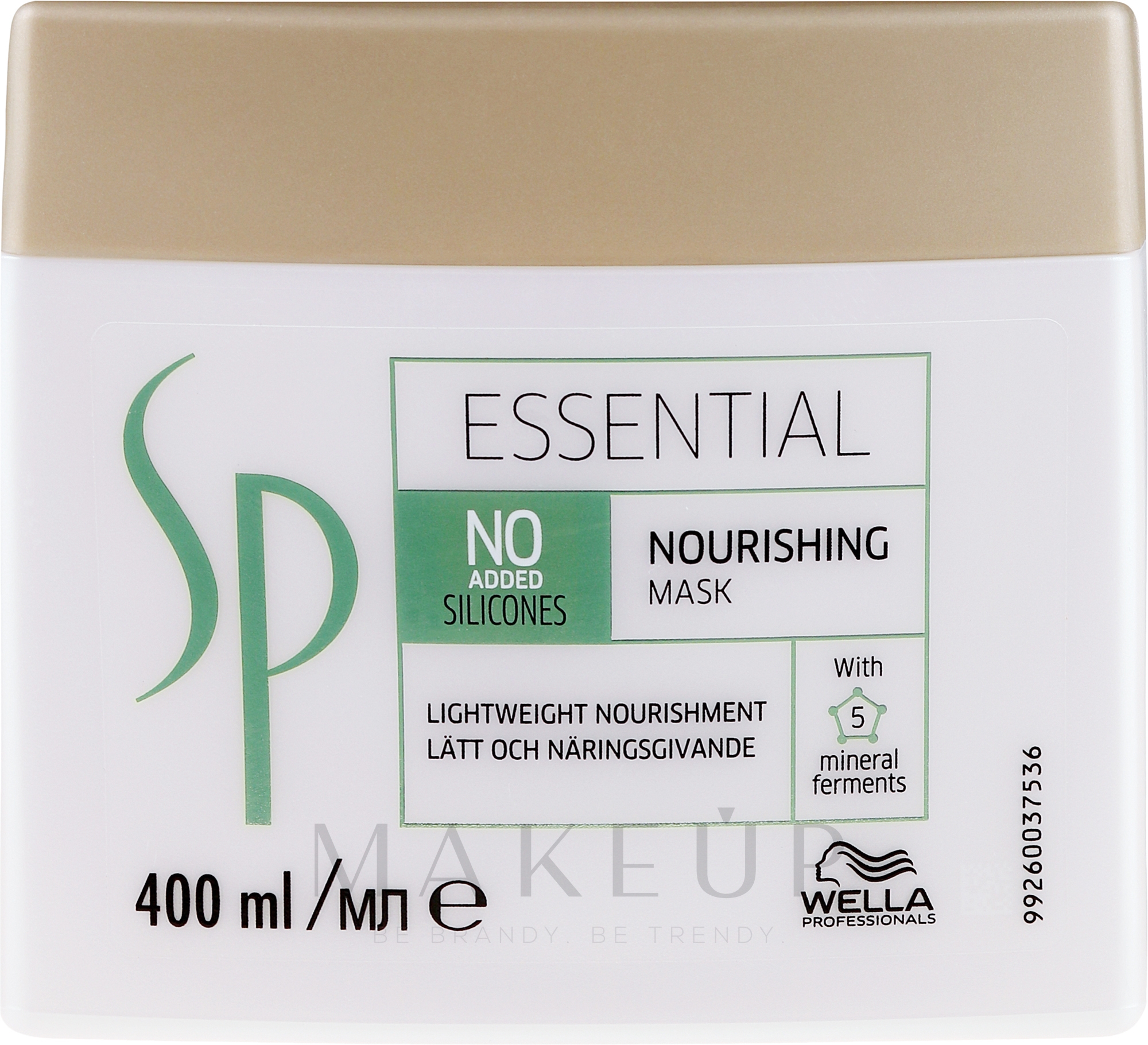 Feuchtigkeitsspendende Haarmaske für leichte Kämmbarkeit - Wella SP Essential Nourishing Mask — Bild 400 ml