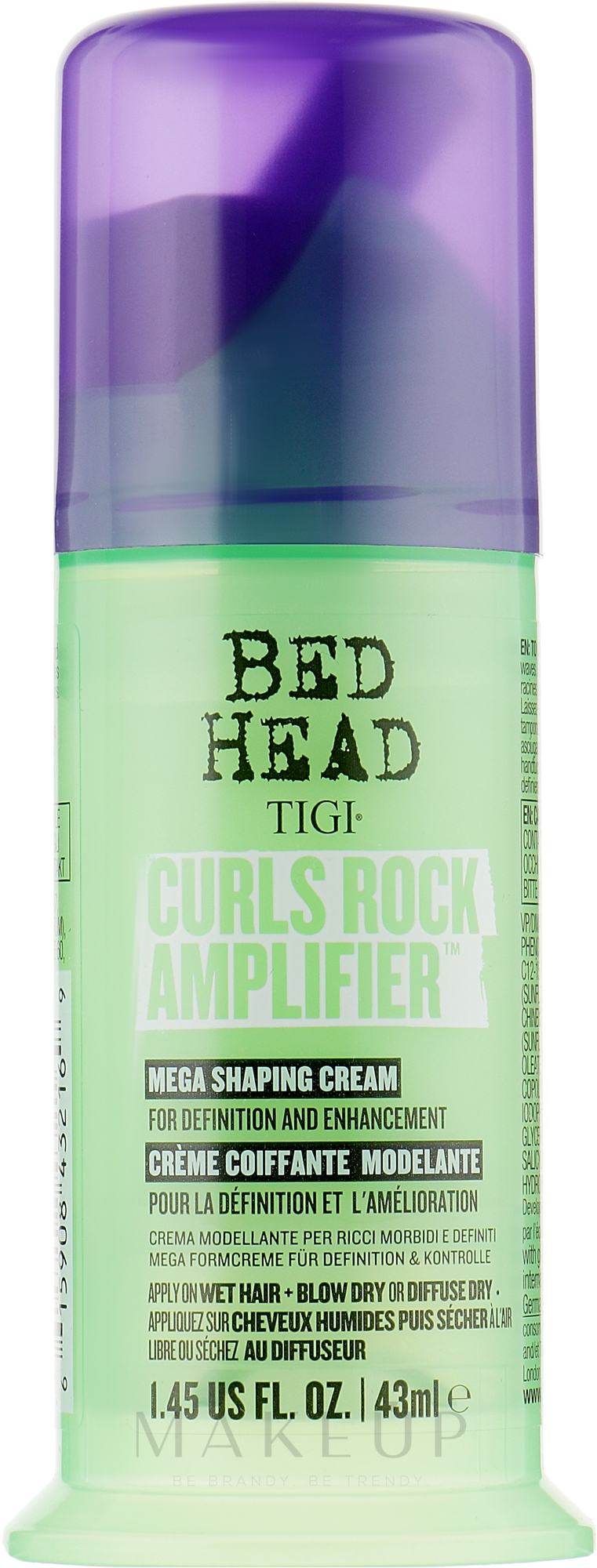 Creme für lockiges Haar - Tigi Bed Head Curls Rock Amplifier Curly Hair Cream — Bild 43 ml