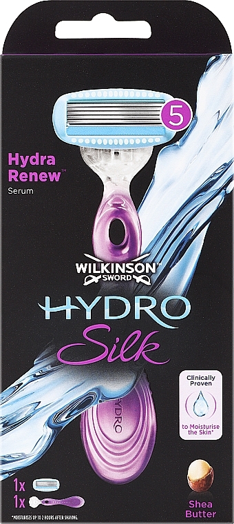 Rasiergerät + 1 Ersatzkartusche - Wilkinson Sword Hydro Silk — Bild N1