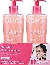 Set - Bioderma Sensibio Mild Cleansing Foaming Gel (2 x cl/gel/500ml) — Bild N1