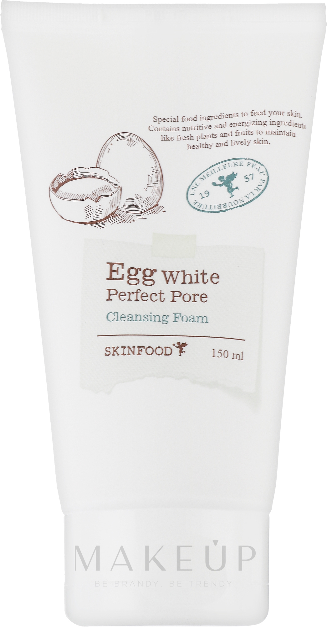 Porenreinigender Gesichtsreinigungsschaum mit Eiweiß - SkinFood Egg White Perfect Pore Cleansing Foam — Bild 150 ml