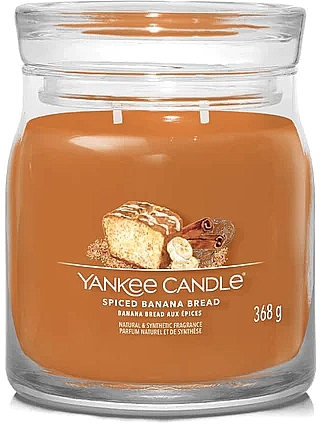 Duftkerze im Glas Spiced Banana Bread 2 Dochte - Yankee Candle Singnature — Bild N1