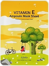 Düfte, Parfümerie und Kosmetik Feuchtigkeitsspendende Gesichtstuchmaske mit Vitamin E - Esfolio Vitamin E Ampoule Mask Sheet 