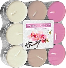 Düfte, Parfümerie und Kosmetik Teekerzen Vanille und Orchidee 18 St. - Bispol Chocolate Orange Scented Candles