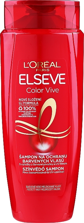 Farbschutz-Shampoo für mehr Glanz - L'Oreal Paris Elseve Shampoo Color Vive — Bild N1