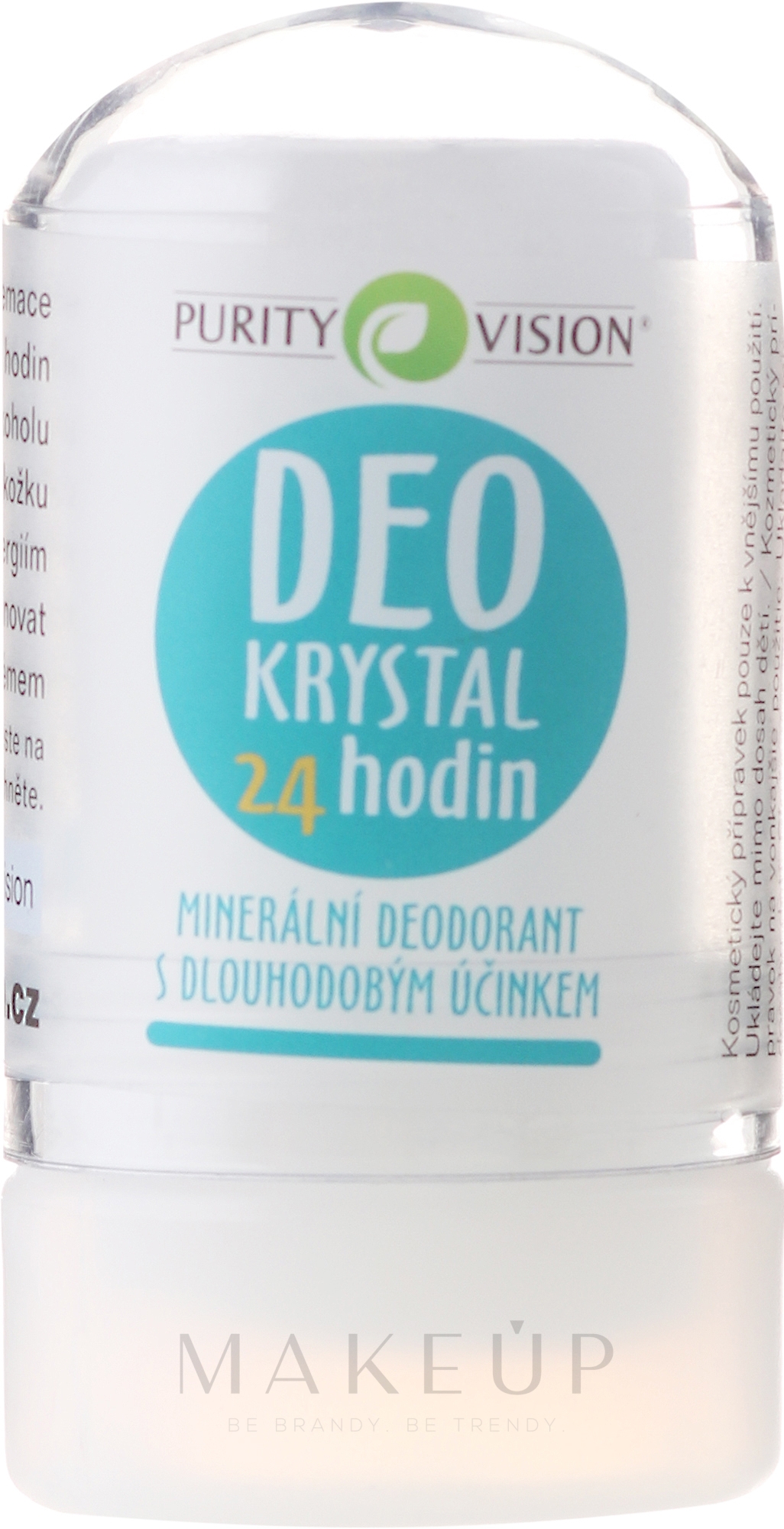 Kristall Deostick - Purity Vision Deo Krystal 24 Hour Mineral Deodorant — Bild 60 g