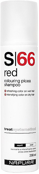 Getöntes Shampoo für Rottöne - Napura Red S66 — Bild N1