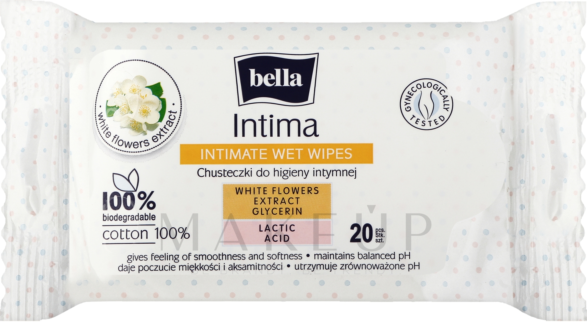 Feuchttücher für die Intimhygiene 20 St. - Bella Intima Wet Wipes — Bild 20 St.