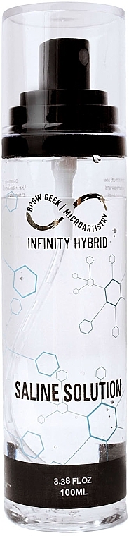 Salzlösung für Augenbrauen und Wimpern - Infinity Hybrid Saline Solution — Bild N1