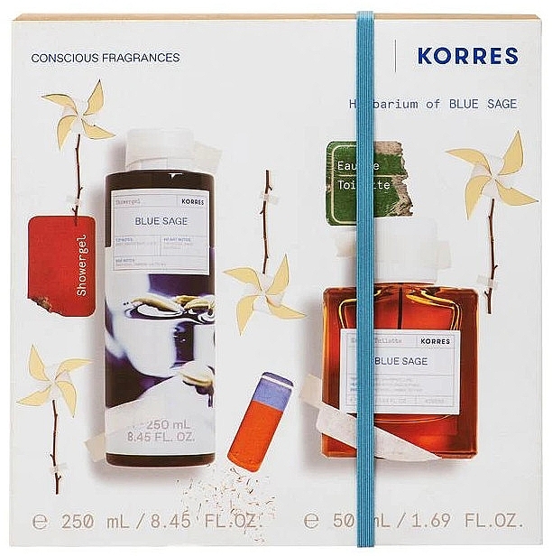 Korres Blue Sage - Set (Eau de Parfum 50 ml + Duschgel 250 ml) — Bild N1