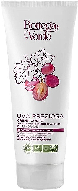 Feuchtigkeitsspendende Körpercreme mit rotem Traubenextrakt - Bottega Verde Uva Preziosa Body Cream — Bild N1