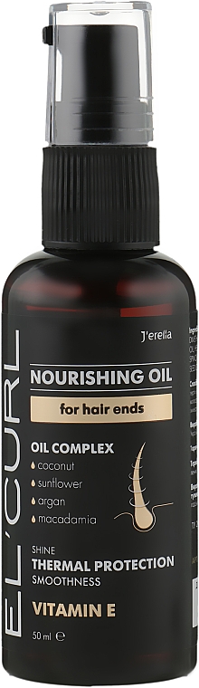 Pflegendes Haarspitzenöl - J'erelia El'curl Nourishing Oil For Hair Ends — Bild N1