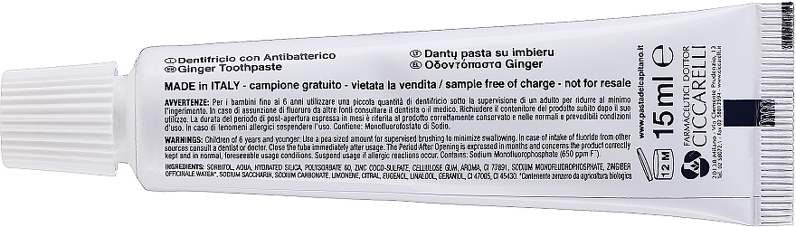 GESCHENK! Zahnpasta 15 ml 1 St. - Pasta Del Capitano — Bild N8