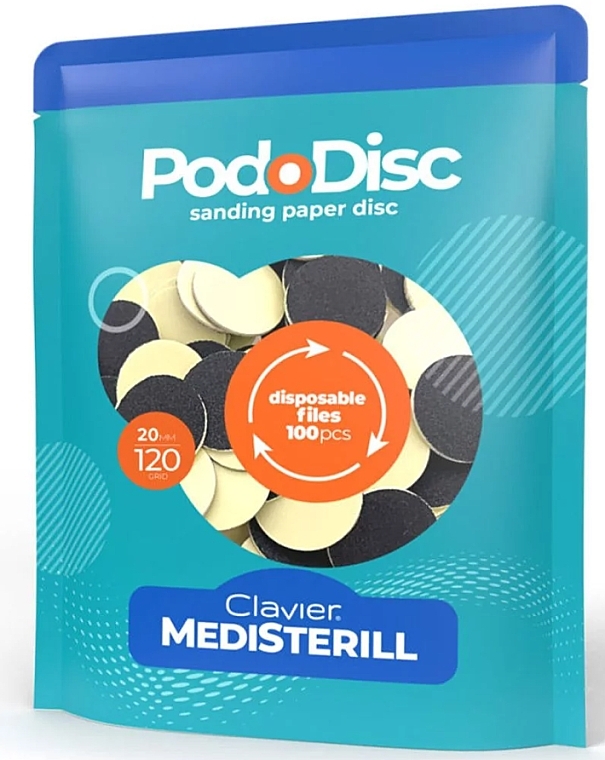 Ersatzscheiben für Pediküre-Disk M 120/20 mm - Clavier Medisterill PodoDisc  — Bild N1