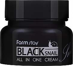 Düfte, Parfümerie und Kosmetik Multifunktionale Gesichtscreme mit schwarzem Schneckenmucin - FarmStay All-In-One Black Snail Cream