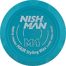 Düfte, Parfümerie und Kosmetik Mattierendes Haarstylingwachs Starker Halt - Nishman Matte Finish Super High Hold Wax M4