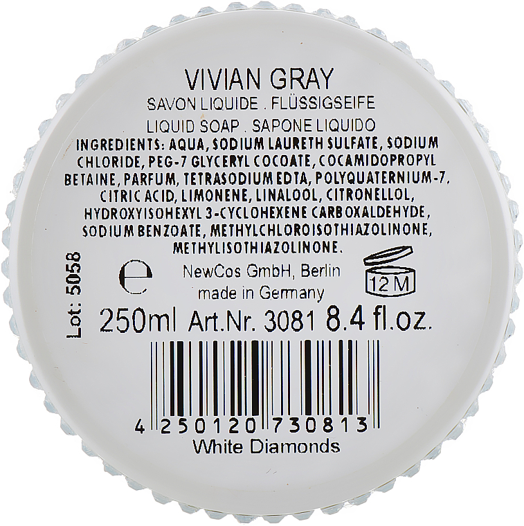 Flüssigseife - Vivian Gray White Diamonds Hand Soap — Bild N2