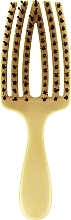 Haarbürste - Olivia Garden Finger Brush Care Mini Kids Yellow  — Bild N1