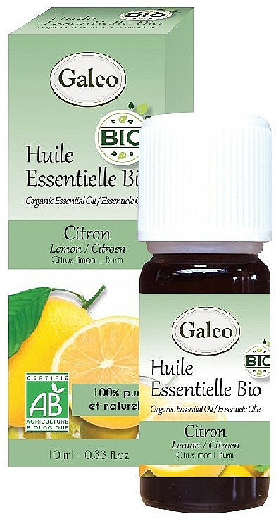 Organisches ätherisches Öl mit Zitrone - Galeo Organic Essential Oil Lemon — Bild N1
