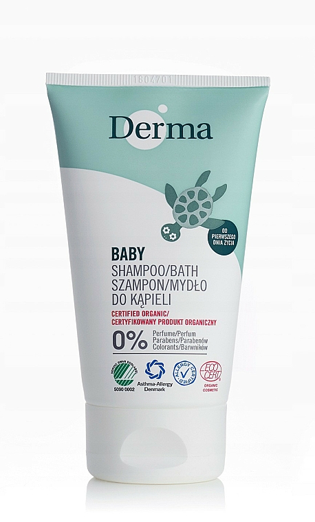 Körperpflegeset für Babys - Derma Eco Baby (Körpercreme 100ml + Salbe 100ml + Shampoo 150ml + Feuchttücher 64St.) — Bild N5