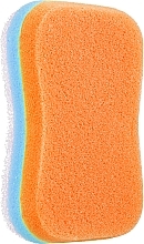 Massageschwamm orange-blau - Sanel Fit Kosc  — Bild N1